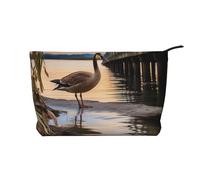 Wild Goose by The Bridge Make-up-Tasche, Reise-Organizer, Kosmetiktasche, groß, weit geöffnet, Schwarz, Einheitsgröße, Schwarz, One Size
