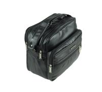 WILD THINGS ONLY !!! Damen Handtasche Schwarz 14 x 35 x 30 cm Satchel Utility Minimalistisch Reißverschluss Kunstleder