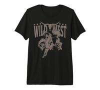 Wild West Western Cowboy Rodeo Country Music Damen Herren Kind Premium T-Shirt