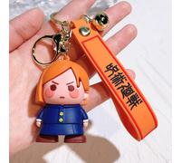 (Wilde Rose) Einzigartige Jujutsu Kaisen Schlüsselanhänger Figuren 2024 Niedliche Gojo Satoru Yuji Itadori