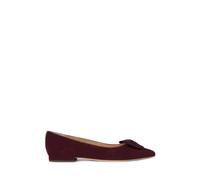 Wildleder-Ballerina Londyn mit Schleife EU 39 Red