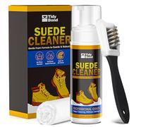 Wildleder-Reinigungsset - Premium Schaumreiniger für Wildleder, Nubuk & Leder - Schuhe, Stiefel, Taschen & Polster - Sicher, Ungiftig, mit Bürste & Tuch - Entfernt Flecken, Salz & Schmutz - 200 ml