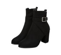 Wildleder Stiefeletten Damen High Heels Damenstiefel Chelsea Boots Mit Blockabsatz Schlupfstiefel Reißverschluss Kurzstiefel Westernstiefel Arbeitsstiefel Herbst Winterstiefel Ankle Booties Gr.34-43
