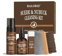Wildleder- und Nubuk-Pflegeset: Reiniger, Schutz, Wildlederbürste und -radierer: Reinigen, schützen und restaurieren Sie Schuhe, Stiefel, Uggs, Möbel, Jacken, Taschen und Kleidung. Sicher für jede Far