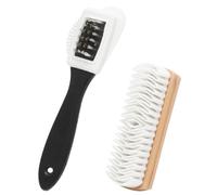 Wildlederbürste 2er Set Schuhbürste, Effektive Wildleder Pflege mit Reinigungsbürste für Wildleder & Nubuk Schuhreiniger & Wildleder Radiergummi Für Veloursleder, Sneaker & Wanderschuhe