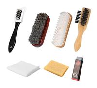 Wildlederbürste für Schuhe,7 Teiliges Wildleder Pflege Set, Vielseitig Einsetzbare Wildleder Schuhreiniger, Schuhbürsten Set, Wildleder Pflege Bürste, Für Rauleder, Nubuk, Wildleder und Veloursleder