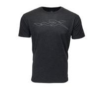 Wiley X WX Summit Herren Vintage Schwarz Kurzarm Wordmark Tee Performance T-Shirt, schwarz, XL/3XL