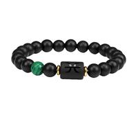 Wilitto Sternzeichen Design Armband Schutzpatron Unisex Sternbild natürliche Achat Perlen Gummiband Sternzeichen Entfernung Freundschaft Gebet, 19 cm, Kunstkristall, Sekundärer Stein