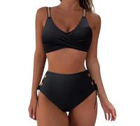 WILLBEST Bademantel frottee Damen Damen Unterhosen Baumwolle Sommer Badeanzug Slips mehrpack Baumwolle Bikini Weiss Slip Sport Set Bikini high Waist Bauch Weg Sport Biki
