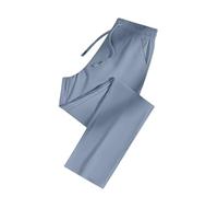 WILLBEST Eisseide-Hose Für Herren, Damen Unisex Einfarbig, Freizeithose Herren Lang Dünn, Business Hose Very Große Größen Arbeitshose Leichter Stoffhose Chinohose Elegant Lässig Outdoor Schlupfhose