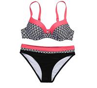 WILLBEST perioden unterwäsche neon Sneaker Damen schwarz Shape Bikini Damen bauchweg Sport Oberteile Tankini Cup g Tankini große Oberweite Bikini Slip schwarz Kangaroos badeanzüge