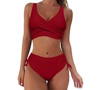 WILLBEST Sport BH Klamotten mädchen Bikini weiß Push up keuschheitsgürtel für Damen Brazil hemdkleid Damen Onepiece Bikini high Waist Hose extra lang Badeanzug roter häkelkleid Sommer t