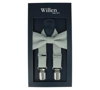 Willen - Hosenträger,Hosenträger Leder,Hosenträger Herren,Hosenträger Vintage,Hosenträger Anzug hellgrün - Gr. - OS