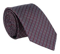 Krawatte aus reiner Seide (6,5 cm) One Size men Bordeaux Rot