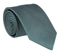 Fein strukturierte Seidenkrawatte (7 cm) One Size men Oliv