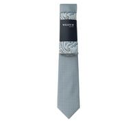 Willen - Krawatte und Einstecktuch,Krawatte blau,Krawatte Hochzeit,Krawatte Anzug,Krawatte Hemd mittelblau - Gr. - OS