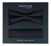 willen - Schleife und Einstecktuch,Schleife blau,Schleife Hochzeit,Schleife Anzug,Schleife Hemd bordeaux - Gr. - OS