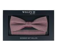 Willen - Schleife und Einstecktuch,Schleife blau,Schleife Hochzeit,Schleife Anzug,Schleife Hemd bordeaux - Gr. - OS
