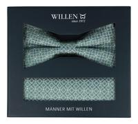 willen - Schleife und Einstecktuch,Schleife blau,Schleife Hochzeit,Schleife Anzug,Schleife Hemd hellgrün - Gr. - OS