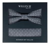 Willen - Schleife und Einstecktuch,Schleife blau,Schleife Hochzeit,Schleife Anzug,Schleife Hemd marine - Gr. - OS