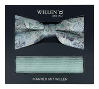 Willen - Schleife und Einstecktuch,Schleife blau,Schleife Hochzeit,Schleife Anzug,Schleife Hemd mint - Gr. - OS