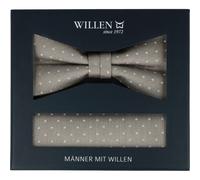 willen - Schleife und Einstecktuch,Schleife blau,Schleife Hochzeit,Schleife Anzug,Schleife Hemd nude - Gr. - OS