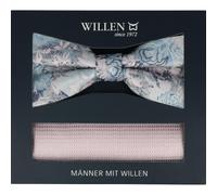 Willen - Schleife und Einstecktuch,Schleife blau,Schleife Hochzeit,Schleife Anzug,Schleife Hemd rosa - Gr. - OS