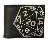 William Lamb Dungeons and Dragons Geldbörse aus Kunstleder, mit Münzfach mit Reißverschluss, Karten- und Geldscheinfächern, schwarz, 13 x 9 x 0,7 cm, modern