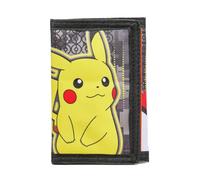 William Lamb Pokemon 03942 Geldbörse mit Pikacku-Figur, dreifach gefaltet, Einheitsgröße, 8,5 cm (B) x 12 cm (H) x 1 cm (T), Gelb, Einheitsgröße, lässig, Schwarz