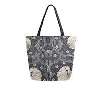 William Morris-Zoom Canvas Tote Bag Tote Tragetasche Schultertasche für Einkaufen Reisetasche Wiederverwendbare Lebensmitteltaschen