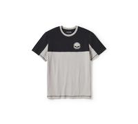 Willie G. Skull Colorblock Short Sleeve T-Shirt, XXL XXL schwarz hell grau