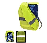 Willingood Regenschutz Rucksack für Grundschulkinder, 18-25L, Kompatibel mit Ergobag, Scout, Satch, Universelle Wasserdicht Regenhülle mit Reflektierendes Band, Elastische Kanten(Neon Grün)