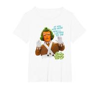 Willy Wonka Oompa Loompa Listen T Shirt T-Shirt, Damen Große Größen, Weiß, 5X