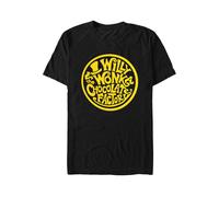 Willy Wonka & The Chocolate Factory - Round Logo - T-Shirt - Schwarz - L - 100% Baumwolle Schwarz L
