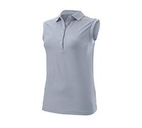 Wilson Damen T-Shirt Sleeveless Polo, Grey, XL, WGA700628