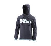 Wilson Herren Hoodie, CHI Script PO Hoody, Baumwolle, Blaugrau (Outer Space), Größe M, WRA791102MD