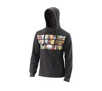 Wilson Herren Hoodie, Photo PO Hoody, Baumwolle, Schwarz, Größe M, WRA793001MD
