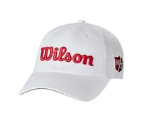 Wilson Kappe, W/S Pro Tour Hat, Leichtes Material, Golf-Zubehör für Herren, Weiß