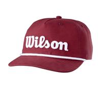 Wilson Script Rope Cap Unisex, Golf Zubehör, Burgunderrot | Klassische Kopfbedeckung mit UPF 50+ Sonnenschutz, schützt Sportler zuverlässig vor der Sonne beim Spiel auf dem Kurs
