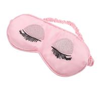 Wimpern Schlafmaske mit Verdunkelung für Damen, Rosa, Reise | Leichtes Stoffmodell mit Weichem Griff, Stilvolles Pailletten Design, für Flugzeug und Unterwegs