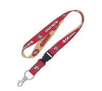 Wincraft NFL San Francisco 49ers Schlüsselband mit abnehmbarer Schnalle, 1,9 cm