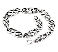 Windalf Keltische Armkette NOINA 19 cm Keltische Herzen Unendlichkeits-Knoten Freundschafts-Armband 925 Sterlingsilber