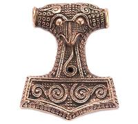 Windalf Wikinger Thorshammer Anhänger THORTHAL 4.8 cm Großer Schonenhammer Bronze