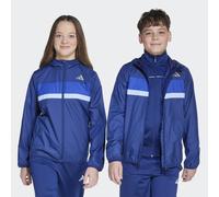 Windbreaker ADIDAS SPORTSWEAR "J TIBERIO WB", Kinder, Gr. 164, blau (dunkelblau, royal blau, glow blau), Obermaterial: 100% Polyester, normal, Jacken Windbreaker (13790325-164) dunkelblau, royal blau,