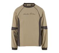 Windbreaker ANOTHER COTTON LAB "Another Cotton Lab", Herren, Gr. XL, beige, 100% Polyester, mehrfarbig, oversize, Rundhals, Jacken Windbreaker (64720743-XL) beige