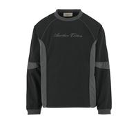 Windbreaker ANOTHER COTTON LAB "Another Cotton Lab", Herren, Gr. XL, schwarz, 100% Polyester, mehrfarbig, oversize, Rundhals, Jacken Windbreaker (60685016-XL) schwarz