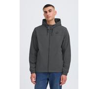 Windbreaker BLEND "BHEfika", Herren, Gr. L, forged iron, 100% Polyester, unifarben, normal normal, hoch geschlossener Ausschnitt, elastischer Bund, Jacken Windbreaker, Klassischer Windbreaker mit Kapu