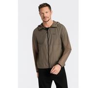 Windbreaker BOSS GREEN "Airynix JT", Herren, Gr. XXL, braun (light, pastel grün334), Web, Obermaterial: 100% Polyamid, unifarben, regular fit normal, hoch geschlossener Ausschnitt, eingefasste Kante m