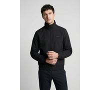 Windbreaker CALVIN KLEIN "LS NYLON STAND COLLAR WINDBREAKE", Herren, Gr. S, schwarz, Web, Obermaterial: 100% Polyester, unifarben, regular fit normal, Rundhals, eingesetzt elastischer Bund, Jacken Win