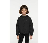 Windbreaker CALVIN KLEIN "MINI ME WIND BREAKER", Mädchen, Gr. 8 (128), schwarz (pvh schwarz), Web, Obermaterial: 100% Polyester, unifarben, regular fit normal, Rundhals, eingesetzt elastischer Bund, J